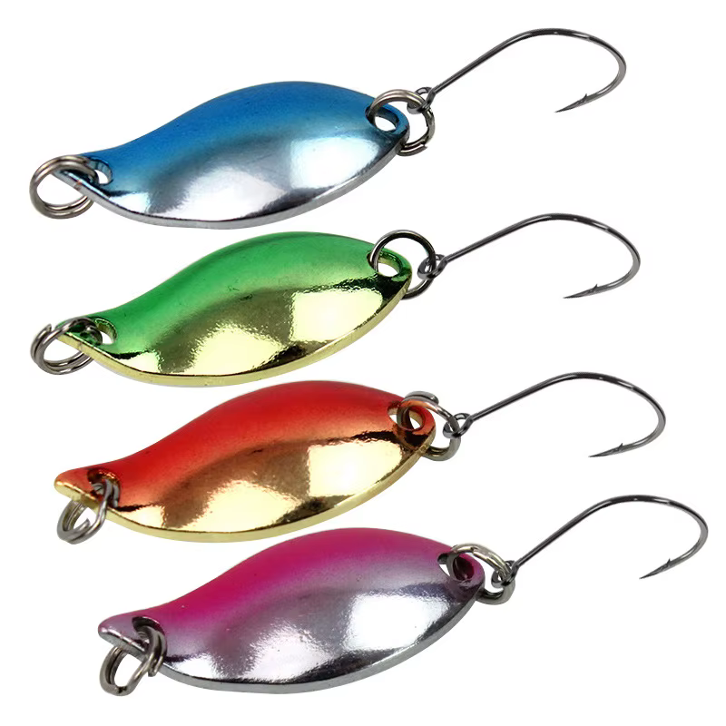 Cuchara Metal Artificial 3cm/2,5g – Señuelo doble anzuelo para pesca - imagen 2