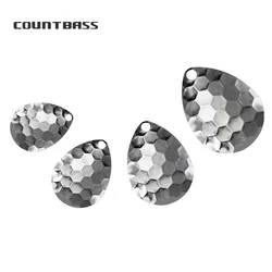 Countbass Cuchillas Colorado - acero niquelado, patrón hexagonal, 2-5