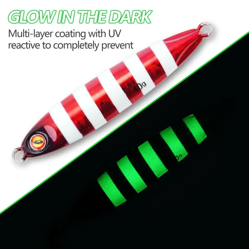 MOOKZZ-señuelo de pesca Jigging Speed Jinging, 20G, 40g, 60g, para barco de aguas profundas - imagen 3