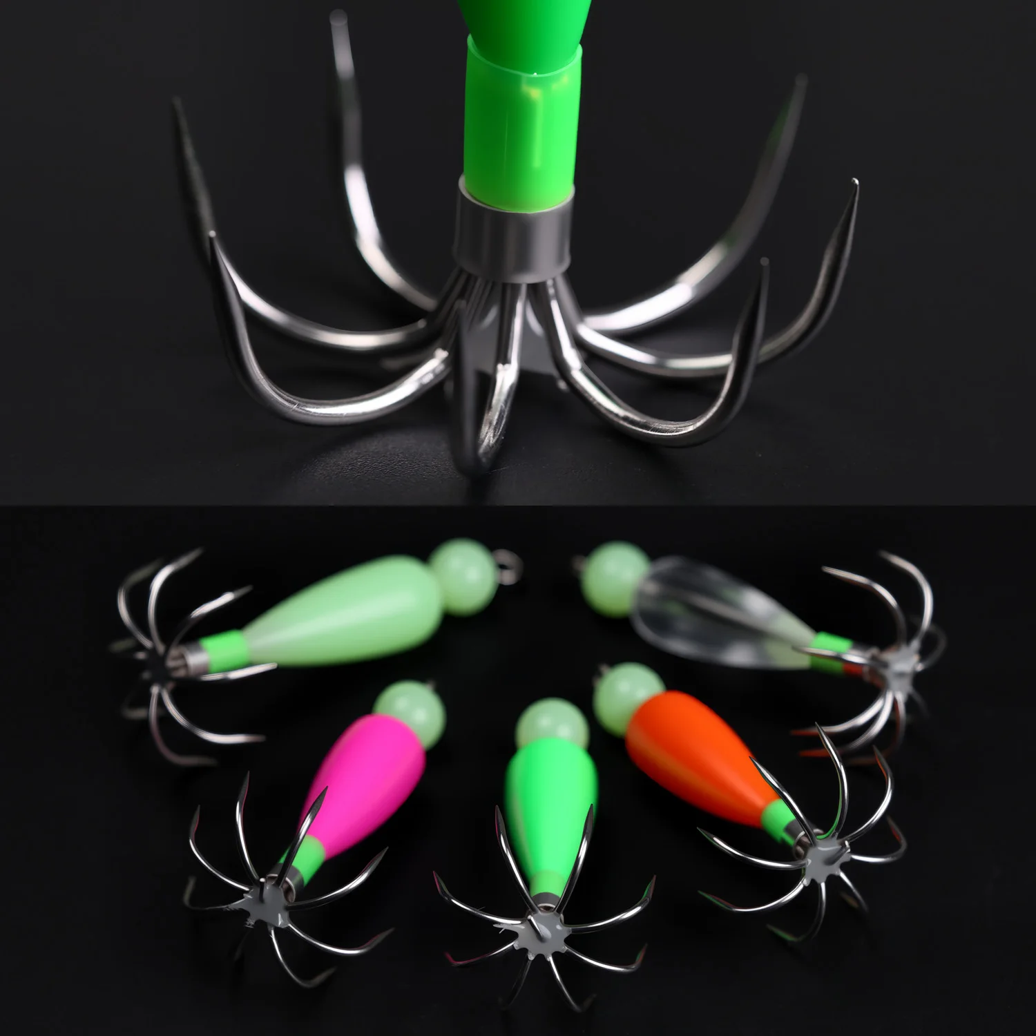 Cebo de Pesca Sougayilang, cebo Artificial de plástico duro, cebo falso luminoso, anzuelo de calamar, señuelo de Pesca, aparejos de Pesca - imagen 3