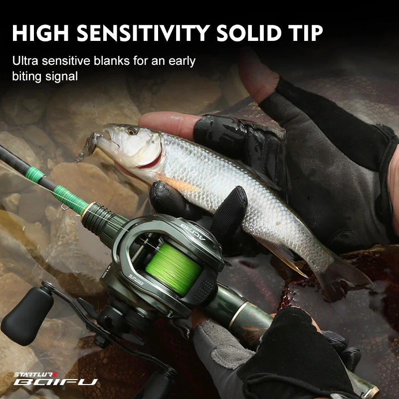 CEMREO-Guías de anillo redondo Fuji de Punta sólida, caña de pescar giratoria de fibra de carbono ligera, múltiples piezas, portátil, de viaje - imagen 3