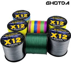 GHOTDA Hilo Trenzado PE 12 Hebras – Multifilamento multicolor mar