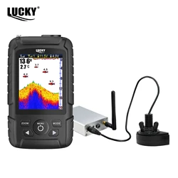 Lucky FF718LiC-WL buscador de peces portátil inalámbrico 100M/328 pies Sonar profundidad sonda echosonda echolot echo sondeur deeper