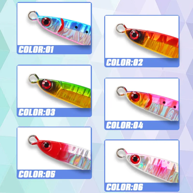 Magic Works-productos de plantilla de Metal para pesca, 5g, 8g, 12g, 18g, 30g, 40g, señuelos de lubina, cebos artificiales para trucha, plantillas de pesca en el mar, cebo para Lucio afilado - imagen 3