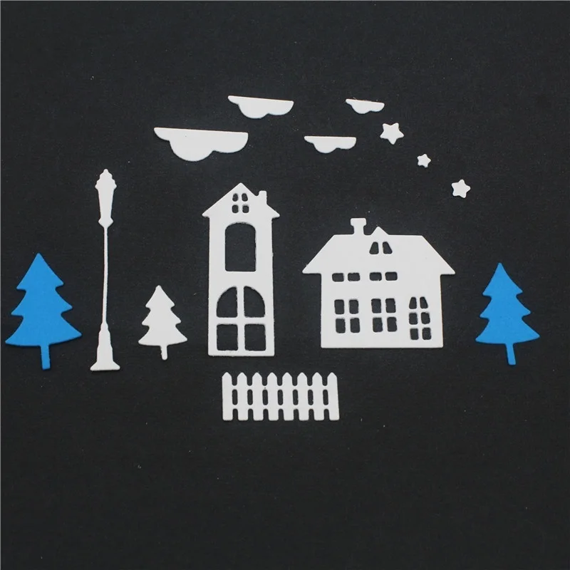 Troqueles troqueles de corte de Metal para manualidades, decoración de construcción de casa, álbum de recortes, tarjetas de papel, troqueles en relieve artesanales, nuevo diseño - imagen 5