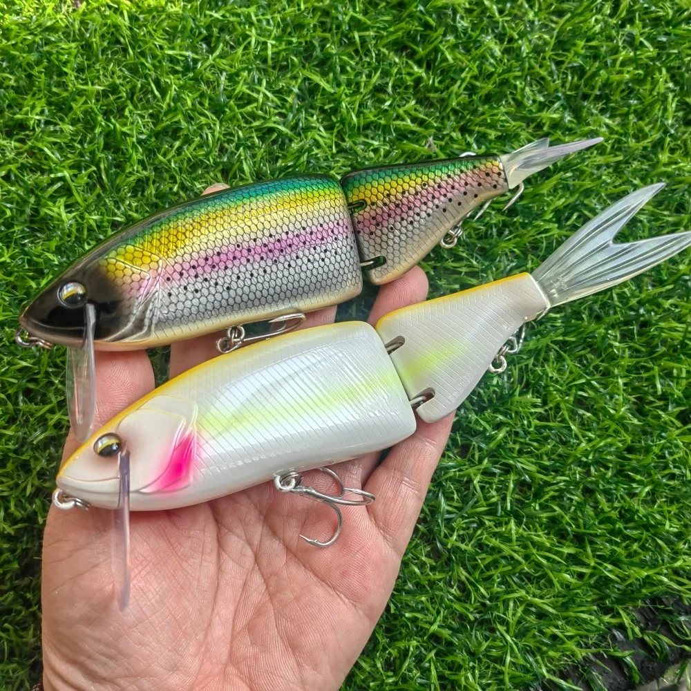 MUKUN Swimbait-señuelo de pesca grande, cebo duro Artificial, 50G, señuelo de pesca articulado para depredador Wobbler Minnow Pike