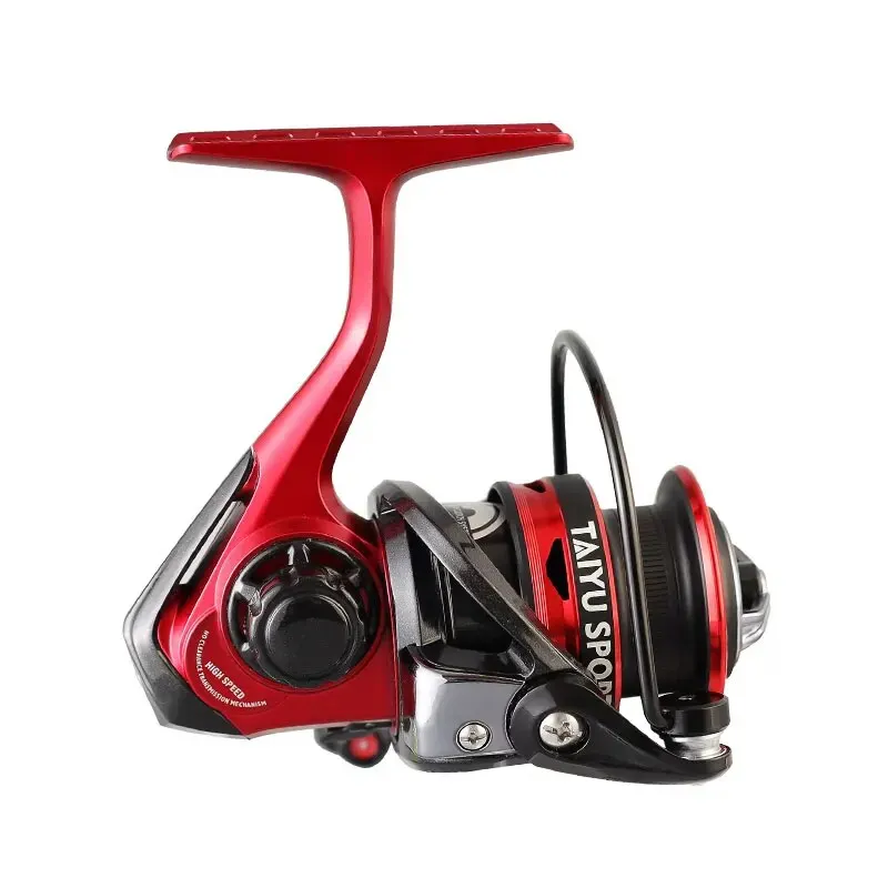 Carrete de pesca giratorio serie 1000, carrete de Metal, rueda giratoria, productos para pesca de lubina, carpa, alarma de fuerza de descarga, carrete de pesca - imagen 4