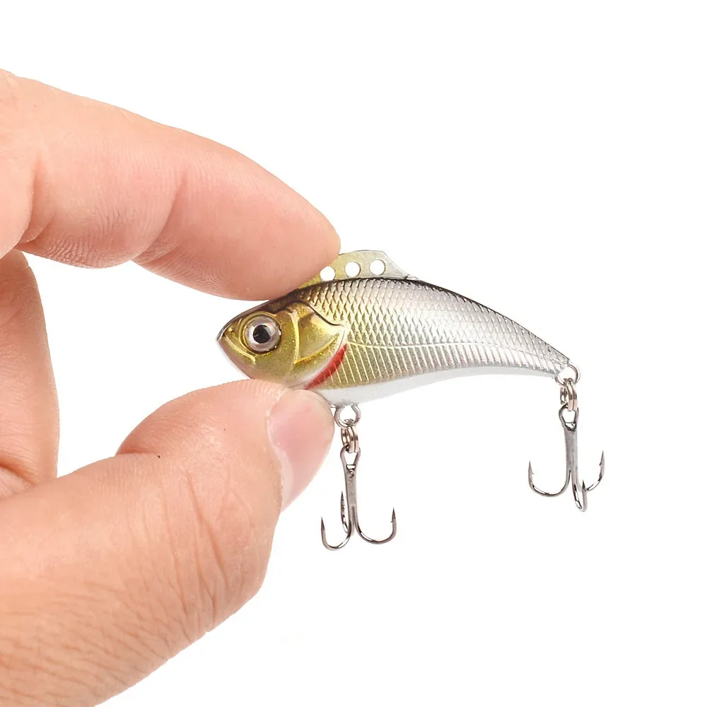 Señuelos de Pesca de plástico Artificial, 1 piezas, 4cm, 4g, 5 colores disponibles, Crankbait, Wobblers, aparejos de Pesca - imagen 5