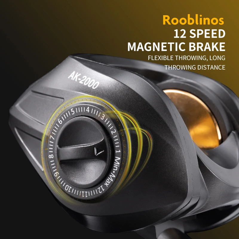 Carrete de Baitcasting AK carrete de Baitcasting Betriel 9,5 KG relación de engranaje de arrastre máximo carrete de pesca carretes Baitcaster - imagen 5