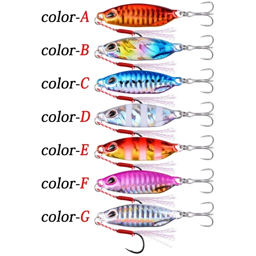 Aorace 1 unidad 10g-40g plantilla de Metal señuelo lento Jig Shore Casting Jigging señuelo trucha atún pescado cuchara lubina cebo duro señuelo de pesca - imagen 3