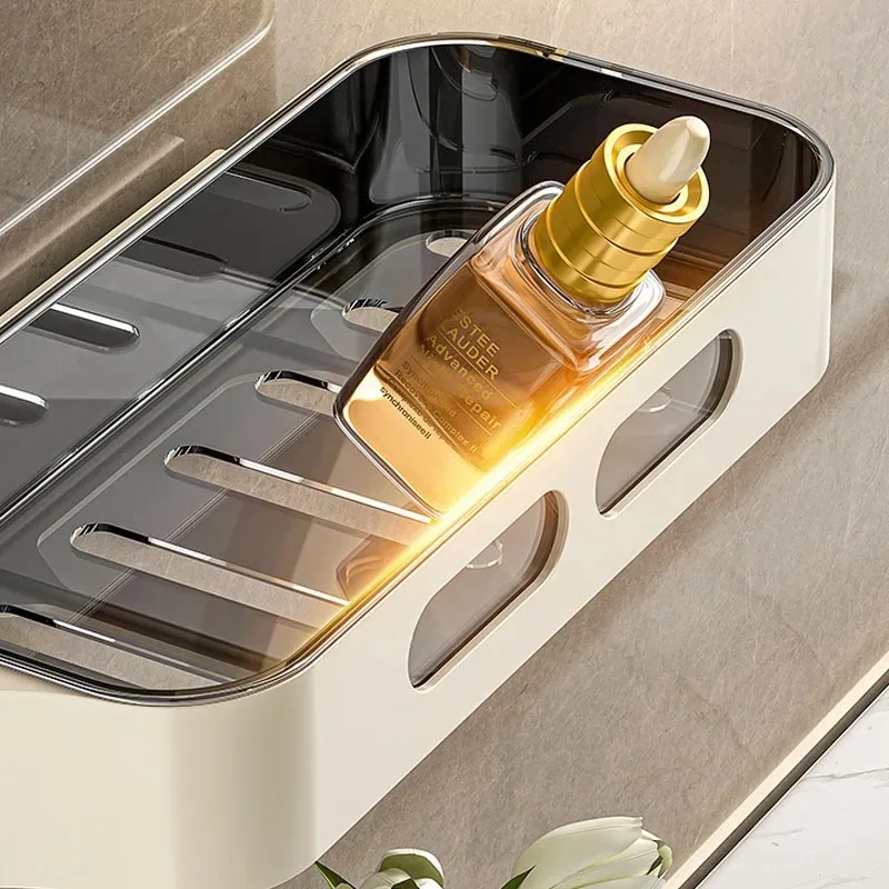 No requiere perforación, estantes de baño, organizadores de esquina, suministros, accesorios de Hardware, accesorios de estante giratorio para mejorar el hogar - imagen 5