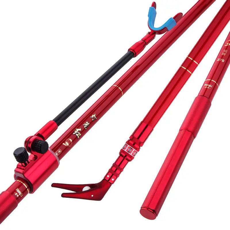 Soporte de caña de pescar de carbono ligero, 12H, superduro, posicionamiento libre, estante de caña ajustable, sección larga, equipo de Pesca fuerte - imagen 3