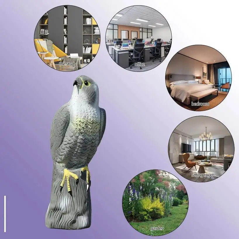 Repelente de aves realista con forma de águila para jardín y patio - imagen 5