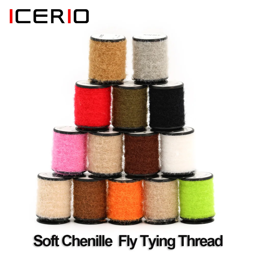 Chenille suave ICERIO para montaje de moscas y trucha