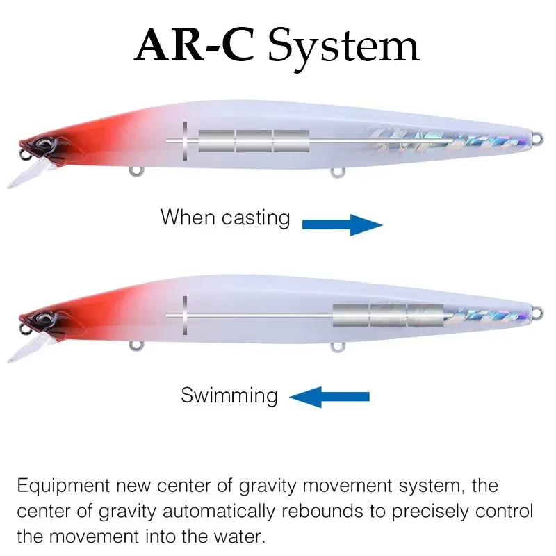 TSUYOKI-señuelo para pesca en el mar, asesino silencioso, Shimamo de pececillo que se hunde, lubina de fundición ultra larga, cebos duros costeros, 140mm 26g - imagen 4