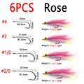 6pcs Rose