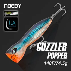 Noeby Guzzler Popper – Señuelo superficie gran taza para atún y GT