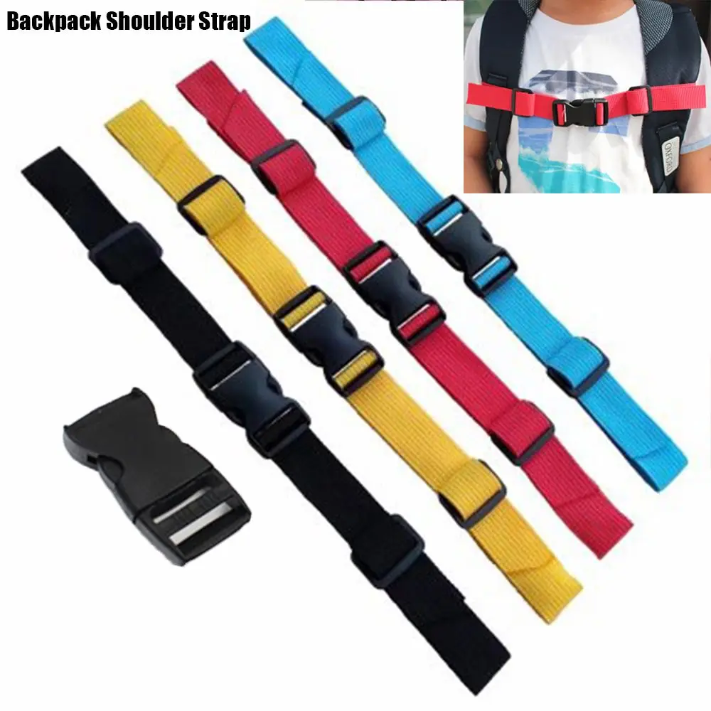 Correa de arnés de pecho de nailon para mochila de Camping al aire libre, correas de esternón ajustables, hebilla de doble liberación, accesorios de bolsa, 1 unidad - imagen 4