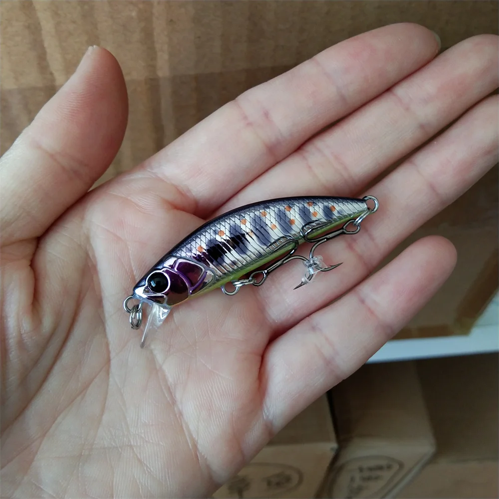 Tsurinoya 12 Uds 5cm 5g hundimiento Minnow Wobblers señuelo de pesca para lubina perca Lucio trucha cebo duro Jerkbait Artificial Crankbait - imagen 4