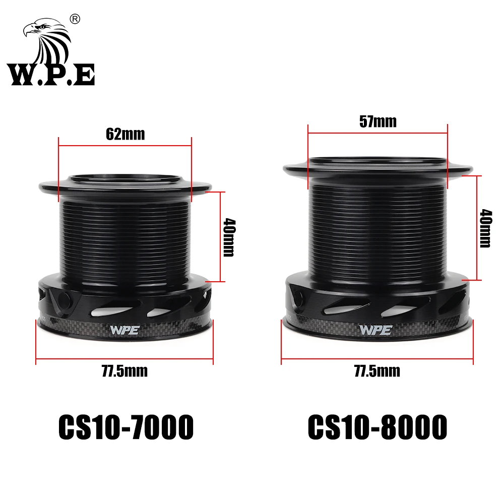 Carrete giratorio W.P.E 7000/8000 para carpa – Rodamientos precisos - imagen 3