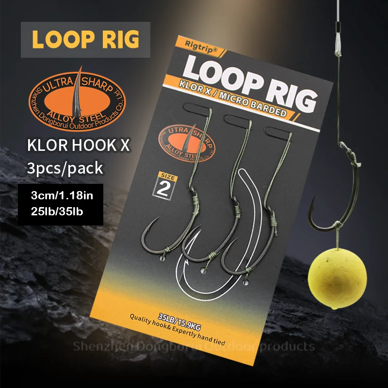 KLOR HOOK Sedal para aparejo de pelo carpa Combi Rig