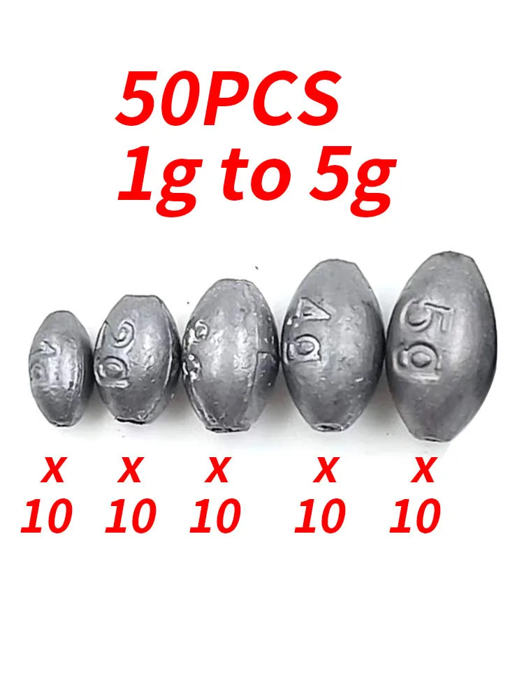 50Pcs 1-2-3-4-5g