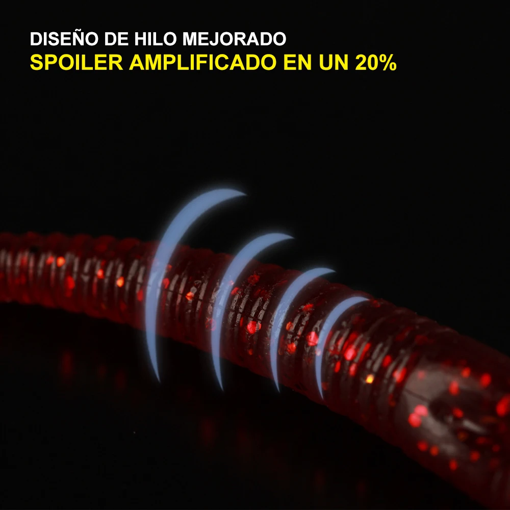 FISH KING-señuelo de pesca de 30 piezas, cebo Artificial superelástico para pesca de carpa, agua dulce y salada, 2,5G 8cm - imagen 3