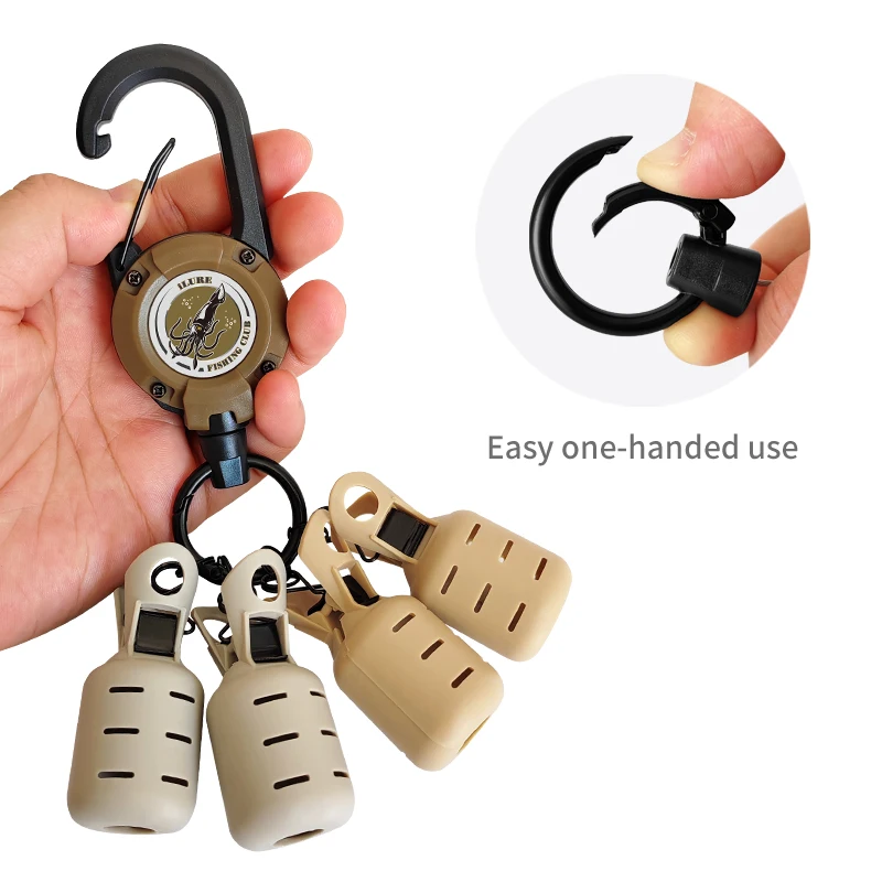 Protector de cebo de plantilla de calamar, anzuelos de pulpo, cubierta de anzuelos de sepia, tapa de señuelo de paraguas con hebilla retráctil, 4 piezas, nuevo - imagen 5