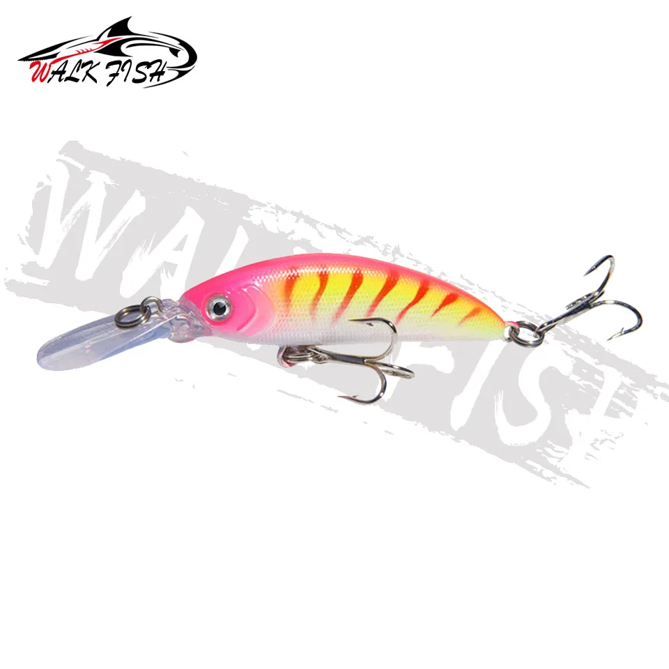 WALK FISH-señuelos de Pesca de pececillo hundido, 5,7g, 7cm, Wobbler, lubina, curricán, cebo duro Artificial, Crankbait, carpa, aparejos de Pesca - imagen 4