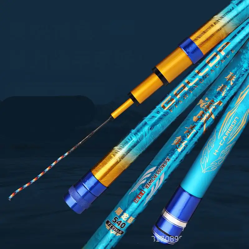 ZZ50A 19 Caña de pescar dura Fibra de carbono superduro Big Fish 3,6 m 4,5 m 5,4 m 6,3 m 7,2 m 8,1 m - imagen 2