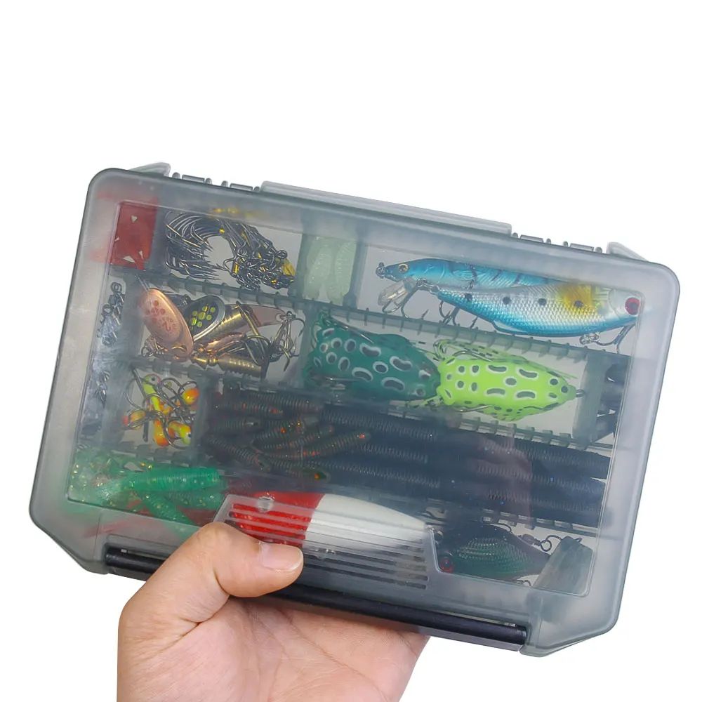 124 Uds. Conjunto de accesorios de señuelo de pesca minnow vib rana señuelos artificiales de pesca lubina trucha Lucio Wobbler aparejos de pesca Jerkbait - imagen 3