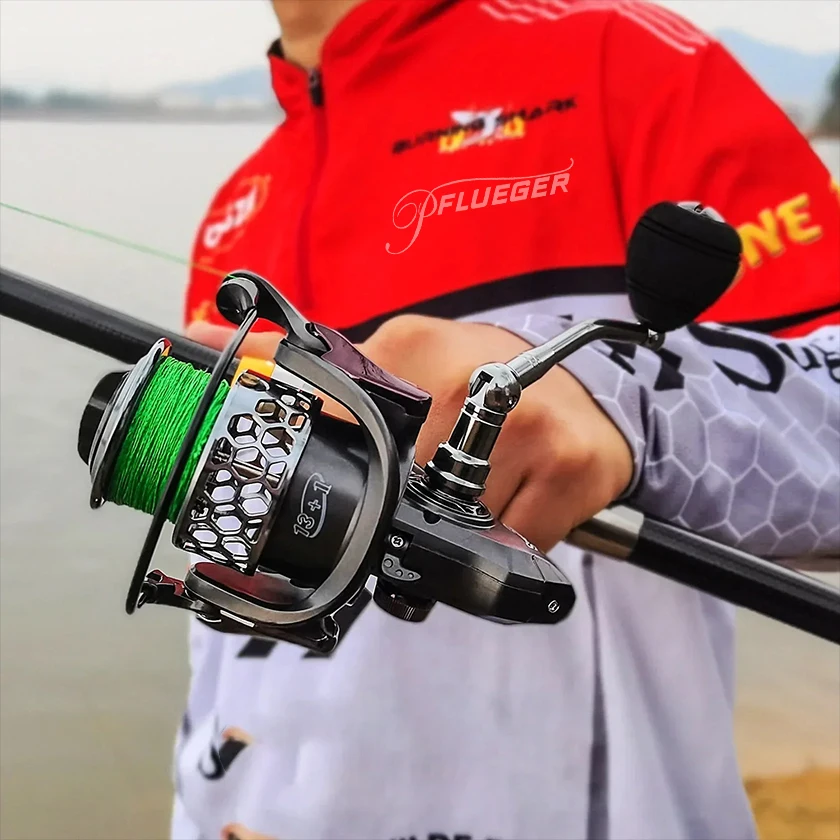 Carrete Pflueger para mar – Engranaje metálico, gran arrastre - imagen 3