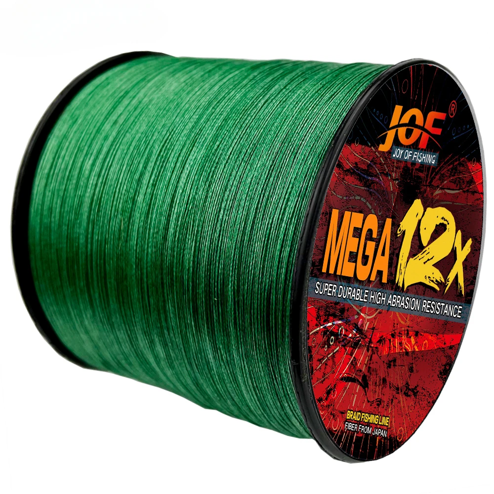 JOF X9/12 hebras 100m hilo de pescar de PE trenzado resistente a la abrasión señuelo multifilamento Hollowcore cable principal 0,14-0,55mm 4 colores - imagen 3