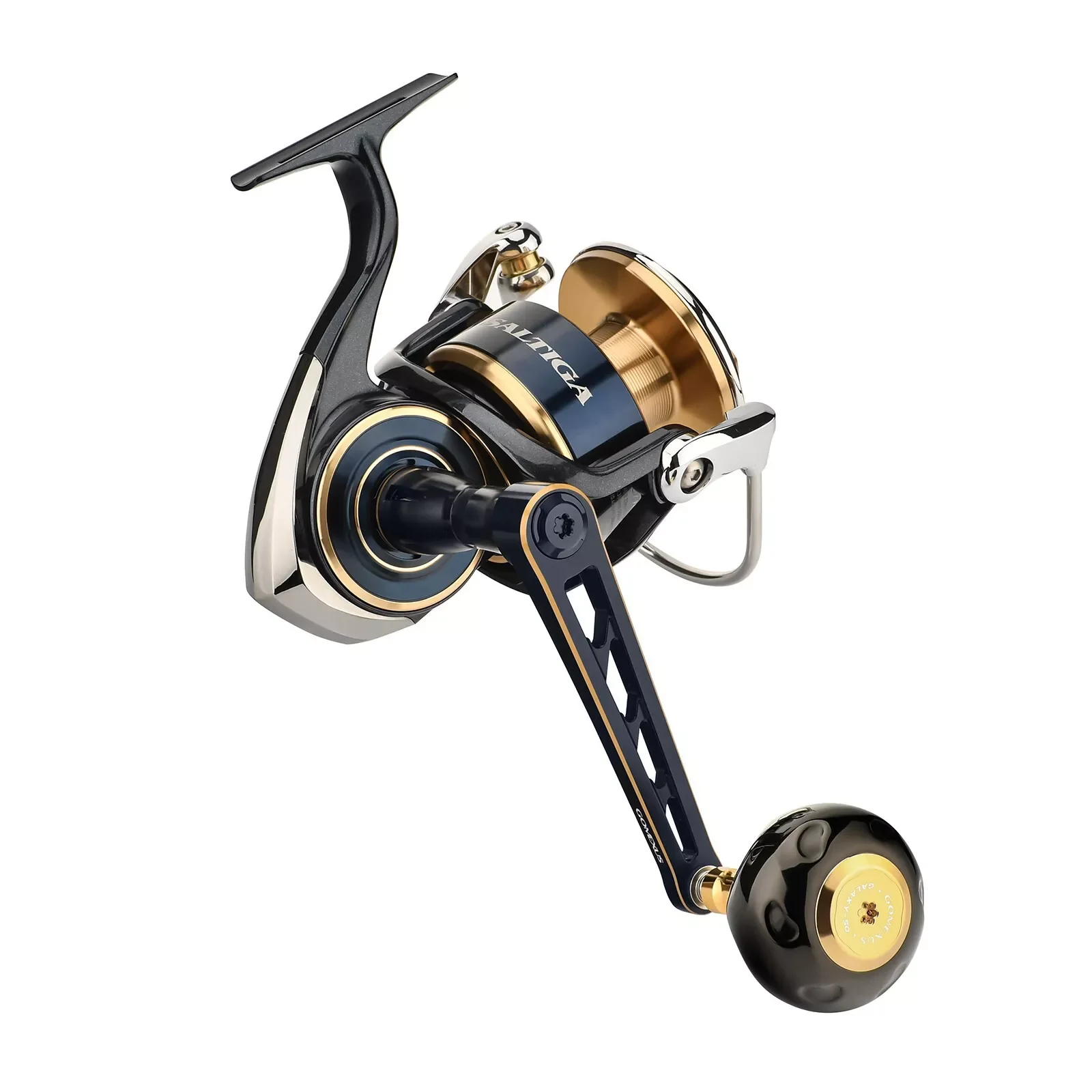 GOMEXUS mango de alimentación de 100mm para Daiwa Saltiga Certate Caldia SW 8000-14000 carrete de agua salada perilla de titanio 50mm - imagen 5