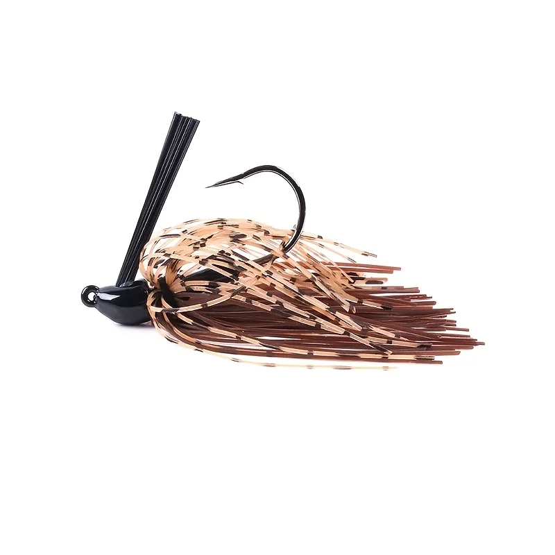 Plantilla de señuelo giratorio, falda de cebo, Señuelos de pesca de barba, plantilla de goma, Buzzbait, plantilla de natación, cabeza para lubina, Lucio, Wobbler, anzuelos de pesca, 10g, 1 ud. - imagen 5