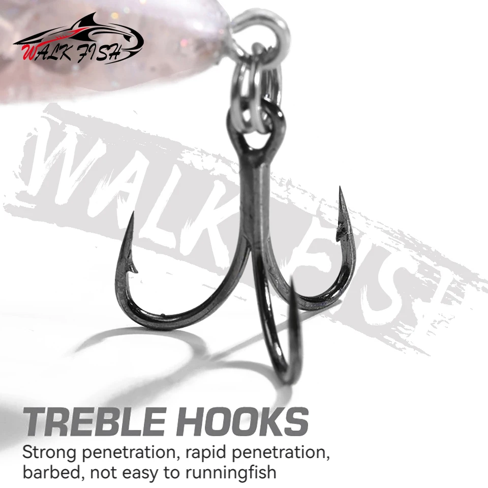 WALK FISH-señuelo de lápiz de calidad profesional, de plástico ABS, duro, 4,5 cm, 3,5g, cebo flotante Artificial para pececillos, carpa - imagen 3