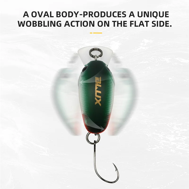 BLUX-señuelo de pesca de trucha Wobbler, cebo duro Artificial de 1,9g y 25mm flotante, Crankbait - imagen 5