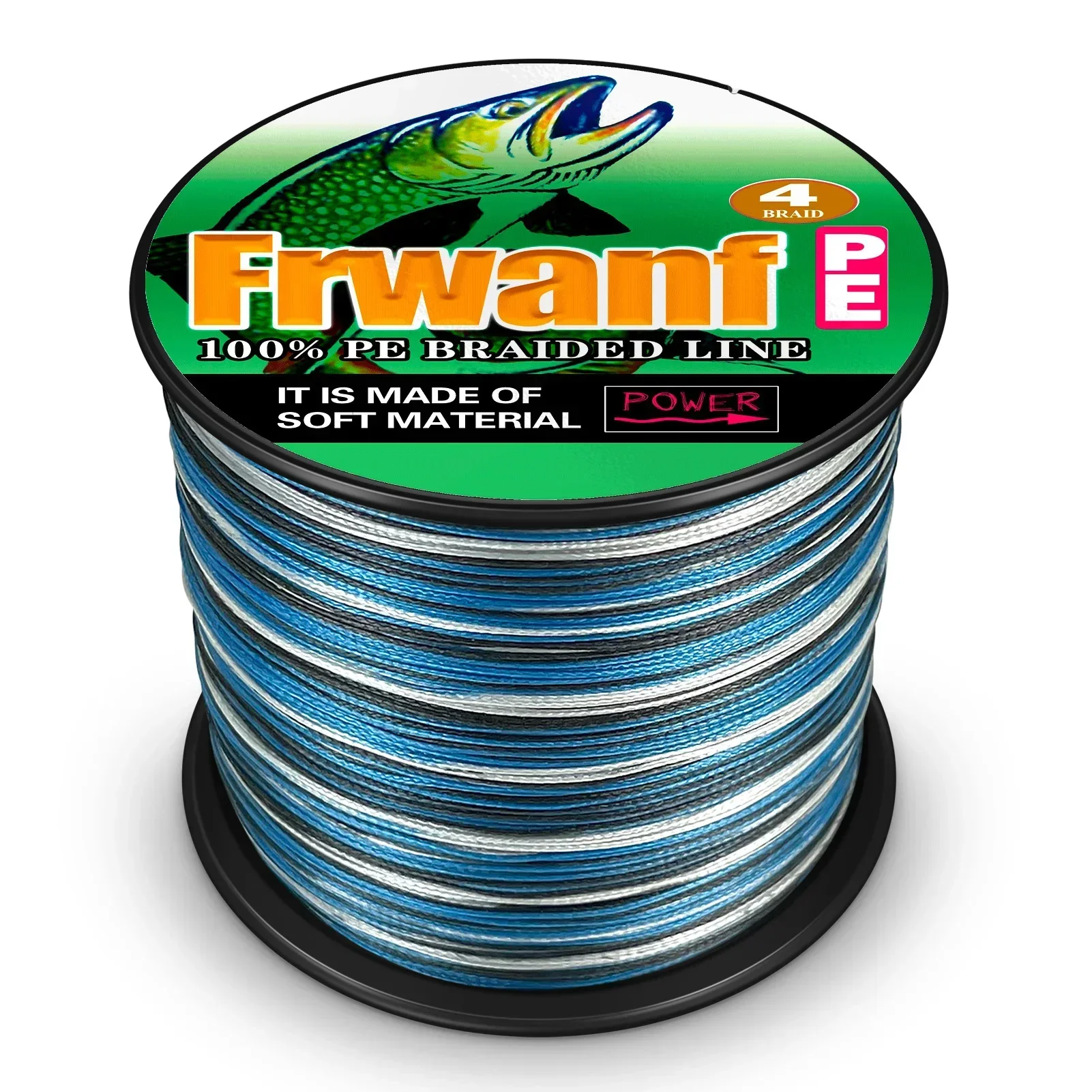 Frwanf 4 hebras 500M 2-100LB línea de pesca trenzada PE pesca fuerte línea de pesca multifilamento duradera línea de pesca PE alambre mar - imagen 4