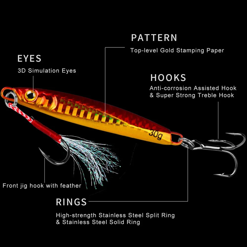 GHOTDA-SEÑUELOS de pesca para trucha, cebo de lápiz pesado para agua salada, 7g-30g, hundimiento, Jerkbait, lubina, perca, carpa, Swimbait, Mar de fundición larga - imagen 3