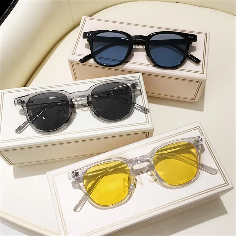 Gafas de sol cuadradas retro UV400 grandes vintage negras