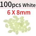 100pcs white 6x8