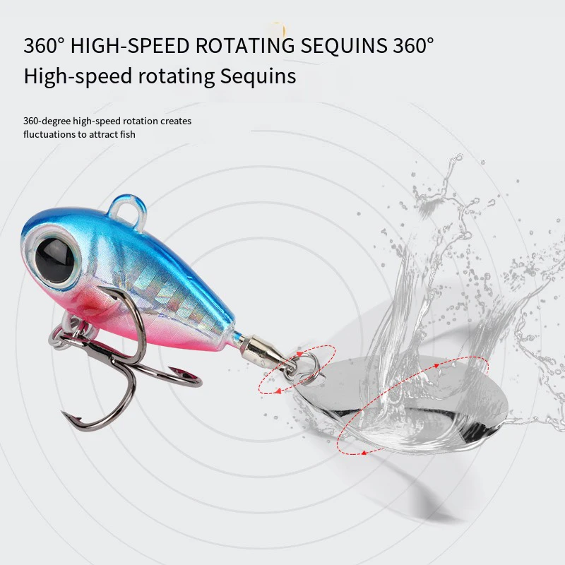 Señuelo Metal VIB Jig Spinner – Acción vibrante 15-20g - imagen 4