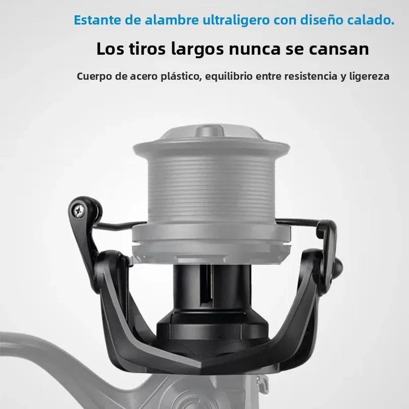 Huidiao Big Game Spinning Reel NGK-II 55LBS Potente arrastre 5 + 1 rodamiento de acero inoxidable 8000-14000 para surf y pesca en alta mar - imagen 4