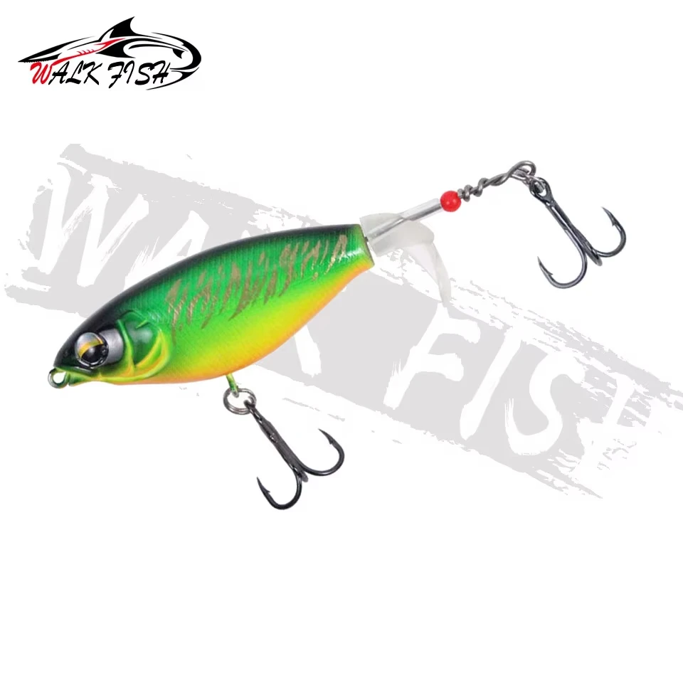 WALK FISH 1 Uds 6g/10g 6,5 cm/8cm Whopper Plopper señuelo de pesca cebos falsos Pufferfish cebos duros artificiales lápiz flotante ruido - imagen 2