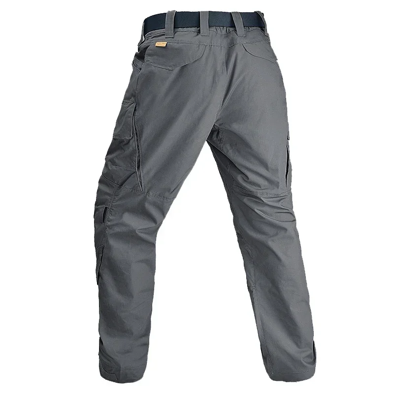 Pantalones de pesca al aire libre para hombres, pantalones de trabajo informales, pantalones Cargo de entrenamiento para ir al trabajo, equipo de senderismo impermeable, pantalones de Camping - imagen 4