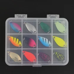Cuchara metálica y señuelo Wobbler para jigging de trucha lubina