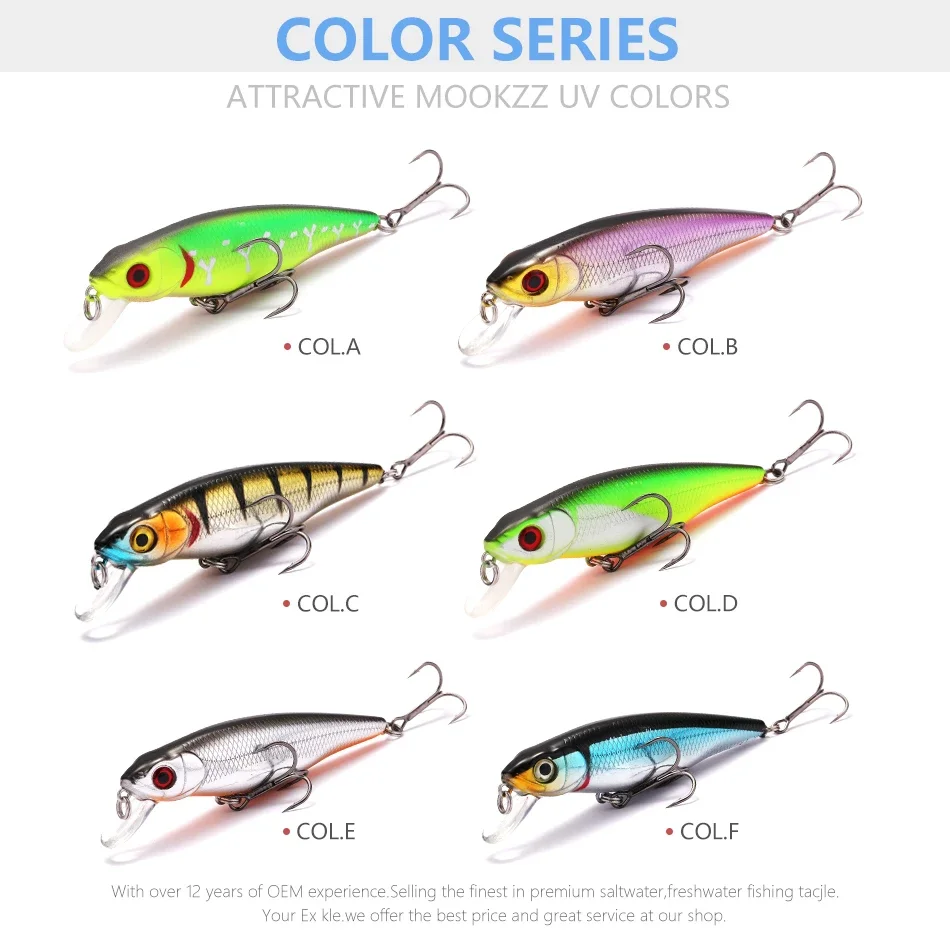 MOOKZZ-señuelo duro de pesca, cebo Artificial, 66MM, 6G, gran oferta, 2023 - imagen 5