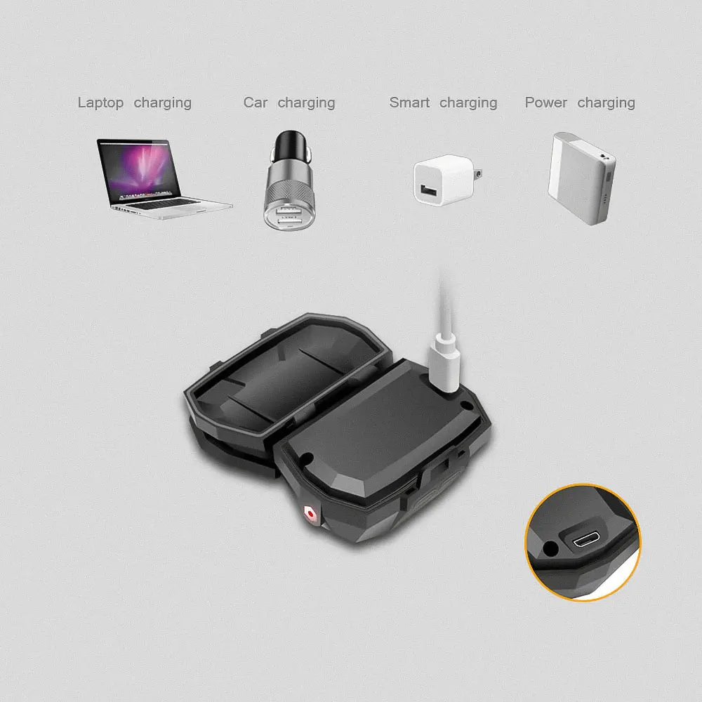 Frontal LED recargable USB – Resistente al agua con sensor movimiento - imagen 3