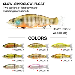 Swimbait Shad 135mm 28g – Señuelo articulado para lubina