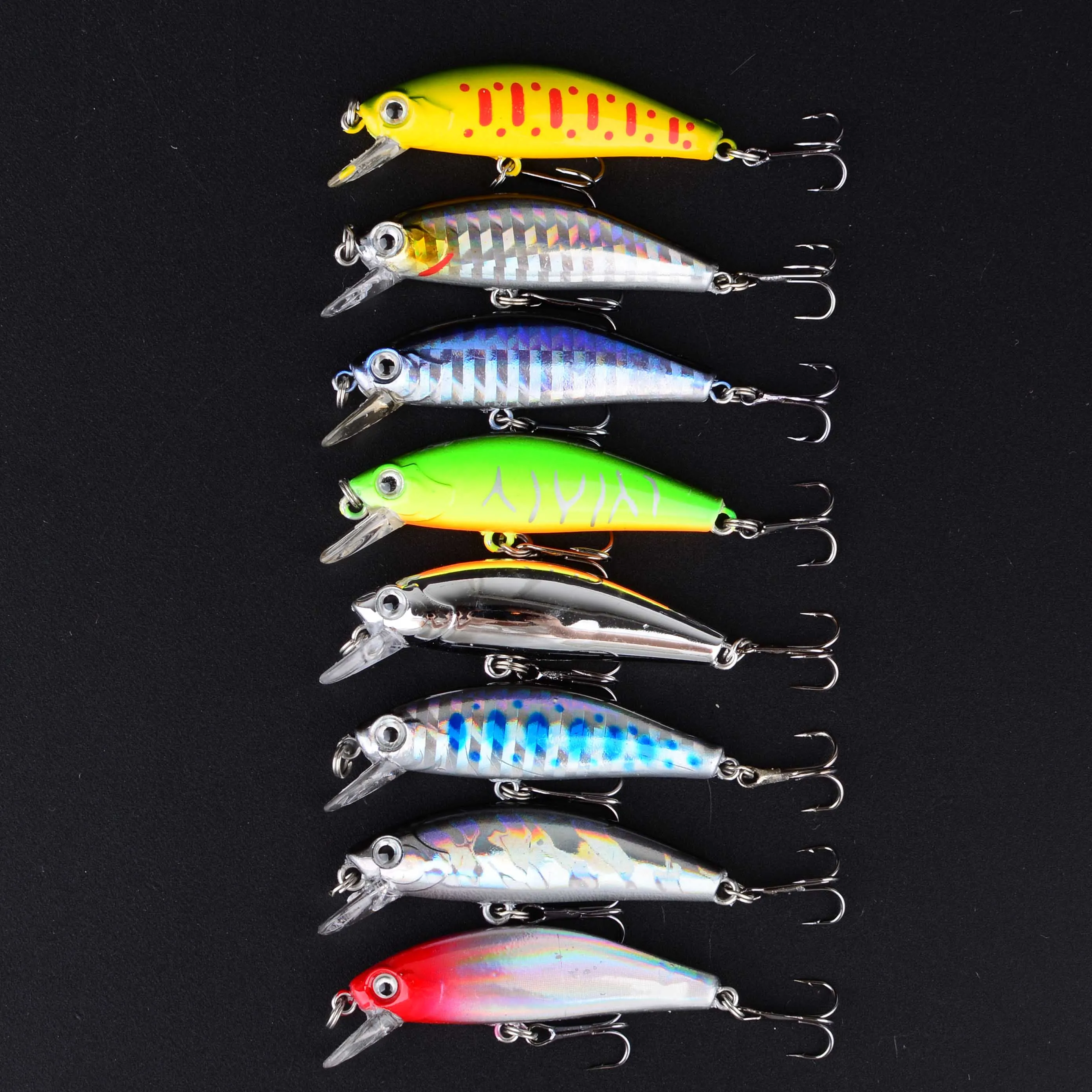 Señuelos Minnow de fundición larga, cebo Artificial Isca Wobblers para Lucio, carpa, suministros de pesca, 8 Uds. - imagen 4